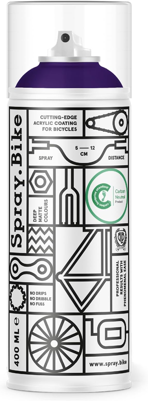 Spray.Bike Spray Paint | Designed Mainly for Bicycles | Multi-Use Acrylic Spray Paint for Metal, Plastic | High Coverage Bike Paint, 400ml, Royale