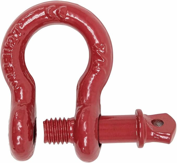 Mytee Products (20 Pack 7/16" Anchor Shackle Forged Carbon Steel w/Alloy Screw Pin WLL # 1.5 Tons (3,000 lbs)|Double Rust Protection Heavy Duty D Ring Shackle for Towing, Rigging & Vehicle Recovery