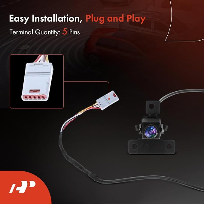 A-Premium Park Assist Camera Rear View Backup Reverse Camera Compatible with GMC Models - 2017 2018 2019 Acadia