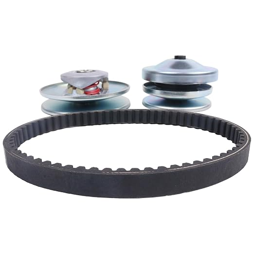 AIVWUMOT 30 Series Rear Clutch Drive Belt & Pulley Compatible with Coleman KT196 CK196 196cc Go Kart Torque Converter