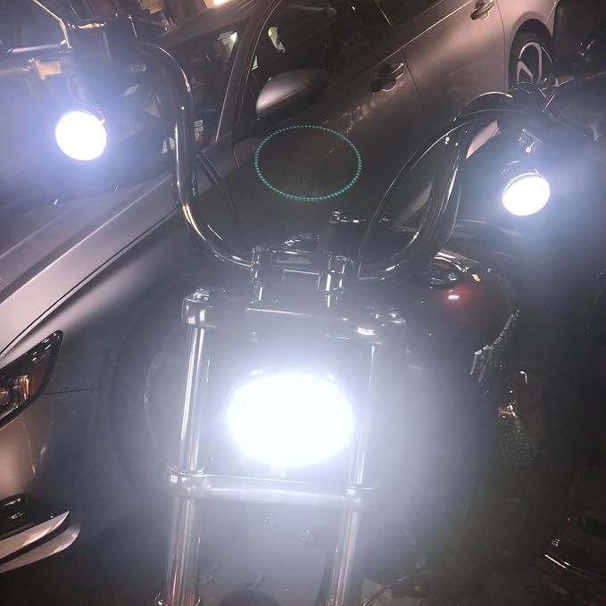 Eagle Lights Generation II Front LED Turn Signals with White Running Lights Compatible with Harley Davidson® Motorcycles - Includes Clear Lenses / 1157 Base