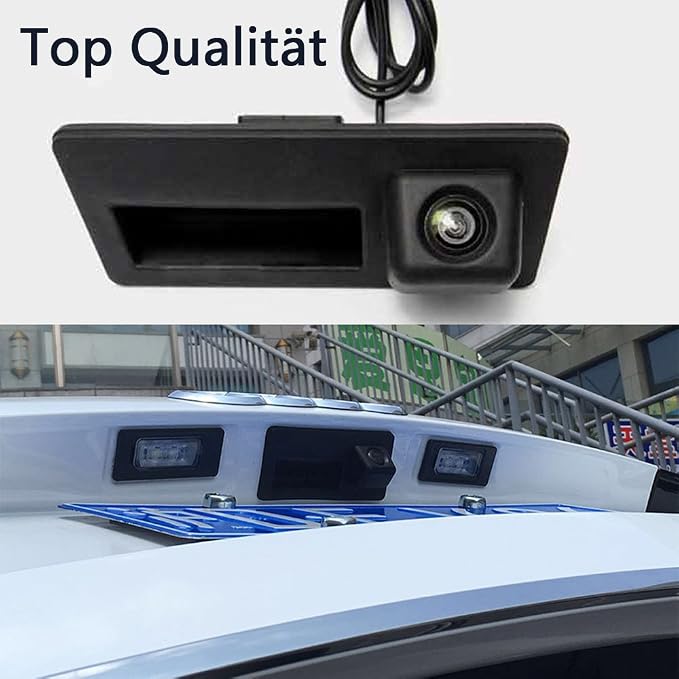 HD 170° Rear View Reversing Backup Camera Parking Aids System Compatible with Audi A3 A4 A4L S4 A5 S5 Q3 Q5 A6 A7 A6L A8L S6 S7 RS5/Golf/Tiguan/Touareg/Sharan/Passat/Skoda/Porsche/Cayenne 958/Jetta