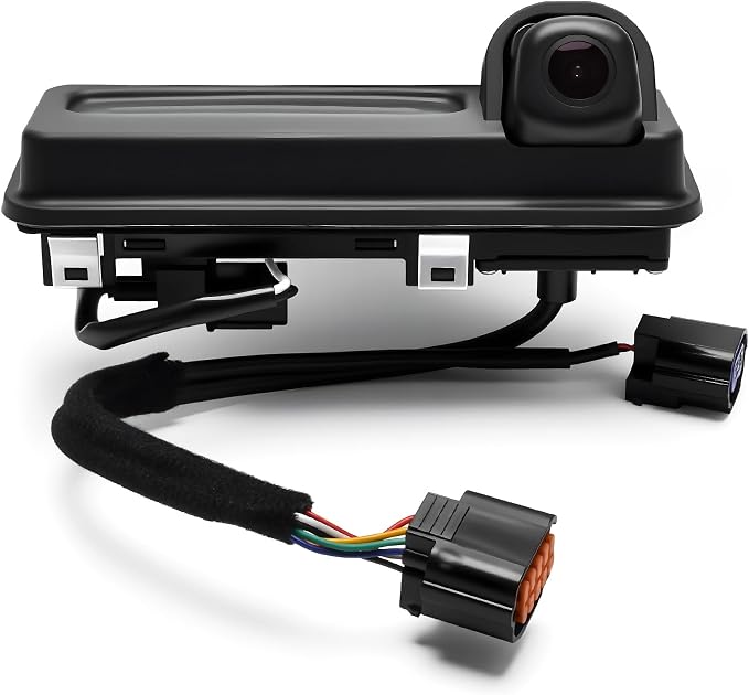 Backup Parking Rear View Camera with Pull Handle Assembly Compatible with 2020 2021 Kia Soul Replace 99240-K0000 99240K0000