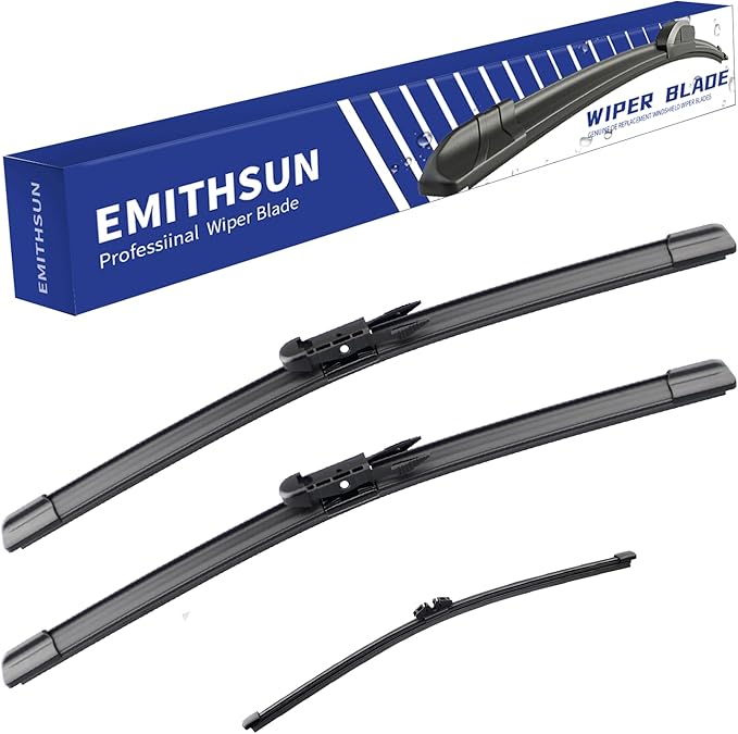 EMITHSUN® Windshield Wiper Blades Replacement for Ford Explorer 2011-2023,That Meet OEM Quality Front Rear Wipers Blade Set for My Car -26"+22"+11"(Set of 3)