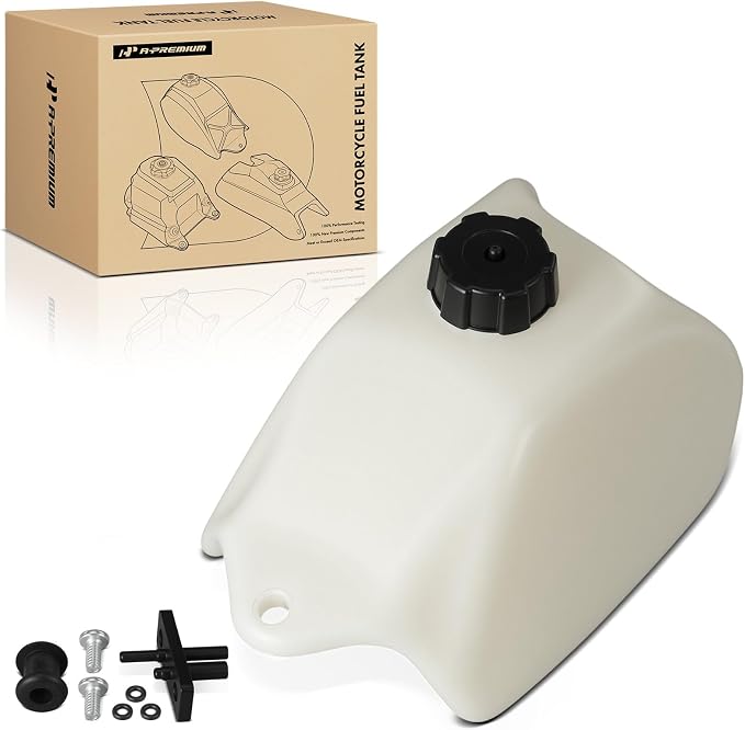 A-Premium Fuel Gas Tank with Cap Compatible with Honda | for FourTrax 70 1986 1987
