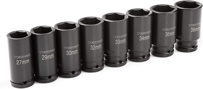 TEKTON 3/4 Inch Drive Impact Socket Set, 8-Piece | 4889