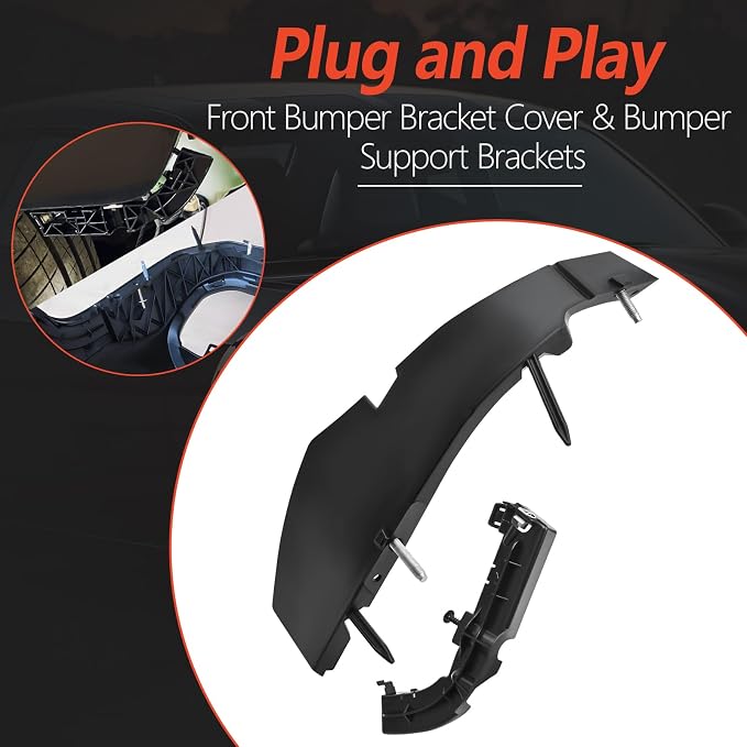 Bumper Support Brackets Cover Retainer Mount Retainer Kit Fits for 2015-2021 Dod-ge Challenger Replaces 68375013AA 68259546AA 68024342AD 68024343AD (Front Left and Right Side)
