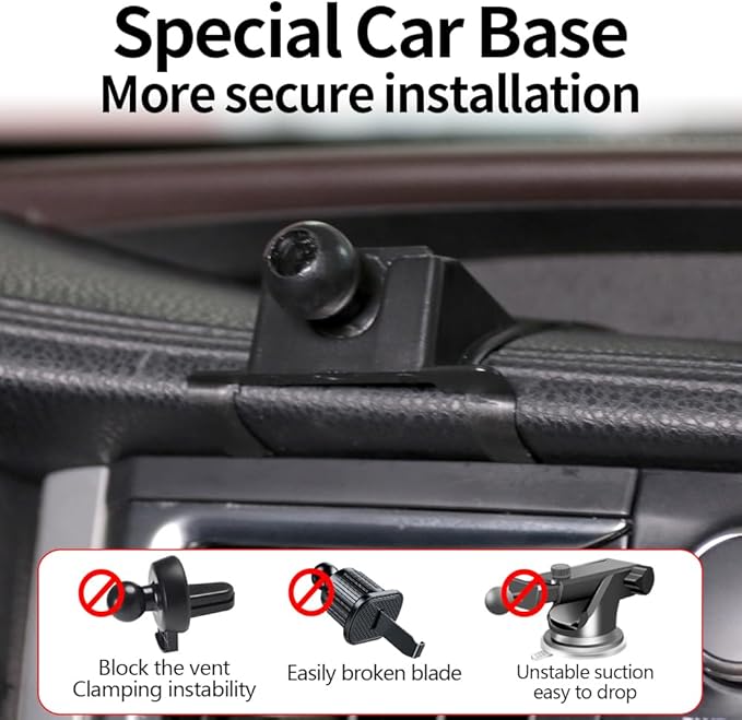 Car Magnetic Phone Mount for Toyota Highlander 2014 2015 2016 2017 2018 2019 Auto Interior Accessories Best Cellphone Holder Fast 15W Wireless Charger Cell Phones Charging Screen Stand Cradles