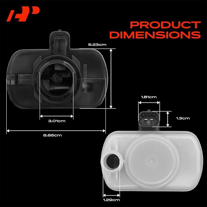 A-Premium Fuel Vapor Leak Detection Pump Compatible with Jeep Grand Cherokee WK2 2011-2019, Liberty KK 2008-2012 & Dodge Durango, Nitro, Ram 1500 & Fiat 500 500L & Chrysler & Ram, Replace# 4861959AA