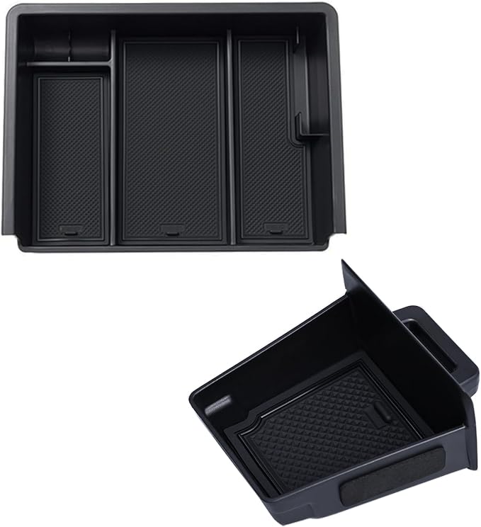 JKCOVER Center Console Organizer Storage Tray and Storage Drawer Tray Compatible with 2014-2018 Chevy Silverado/GMC Sierra 1500 and 2015-2018 Chevy Silverado/GMC Sierra 2500 3500HD Accessories