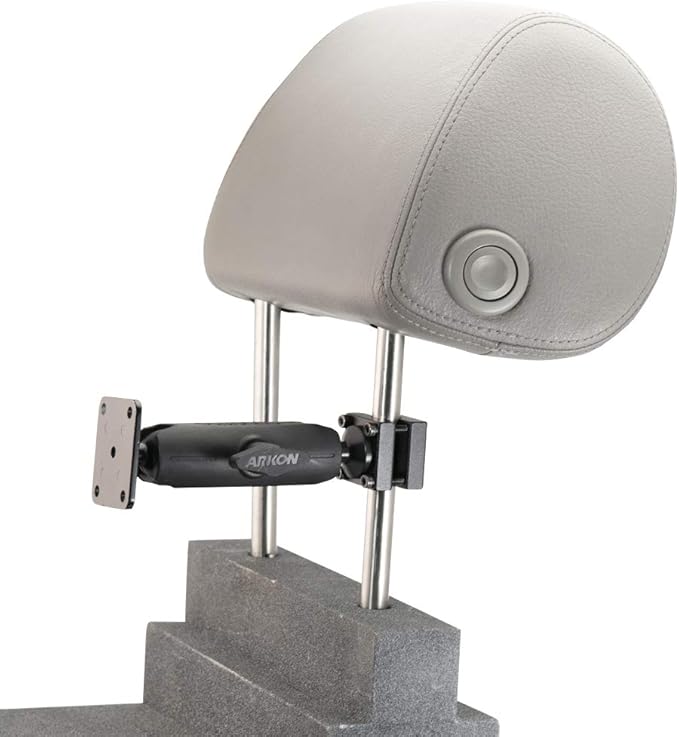 ARKON Mounts Robust Car Headrest Mount Pedestal with 4-Hole AMPS Head