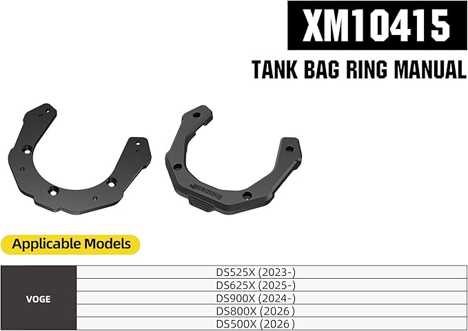 Rhinowalk Motorcycle Tank Bag Magnetic Quick Release 5-6.5L Expandable Capacity Motorbike Storage Bag Backpack with Rain Cover (XM10415)