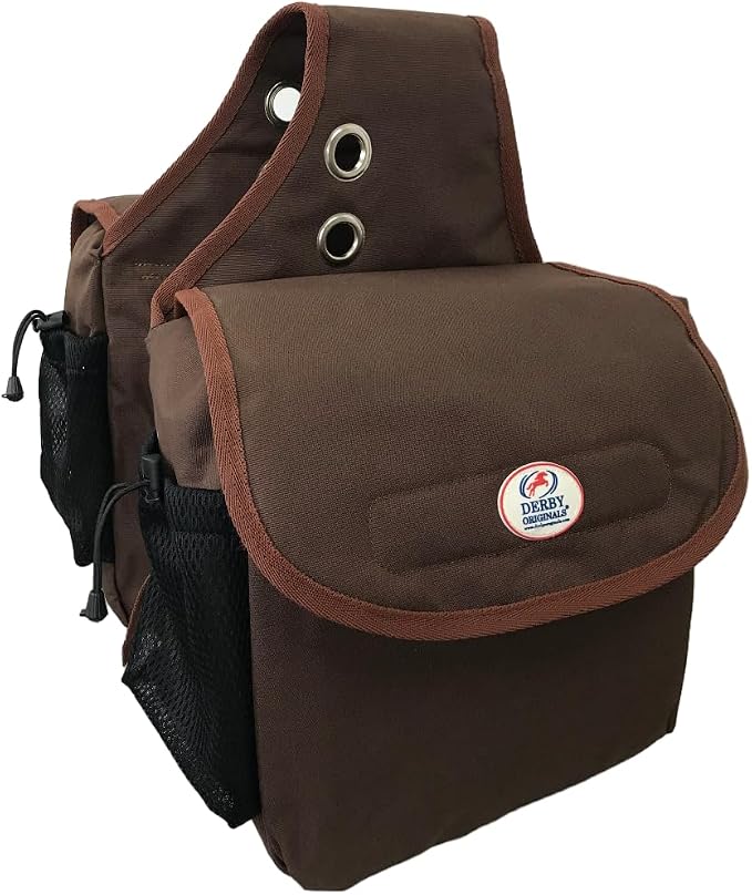 Tahoe Insulated Waterproof Nylon Heavy Duty Saddle Bag, Brown