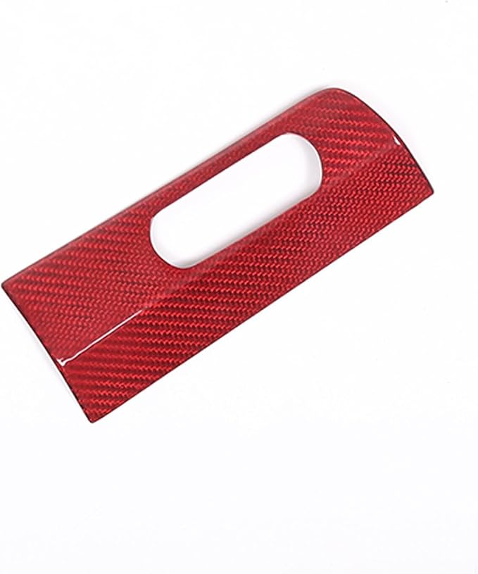 Auto Headlight Switch Button Panel Cover Trim，Compatible with forChevrole-t Corvette C8 Stingray Z06 Z51 2020 2021 2022 2023 2024 HUD Head-up Display Switch Trim Real Carbon Fiber (Red Carbon Fiber)