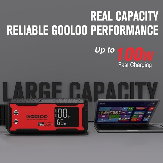 GOOLOO GT4000S Jump Starter & GOOLOO DEEPSCAN DS200 OBD2 Scanner Diagnostic Tool
