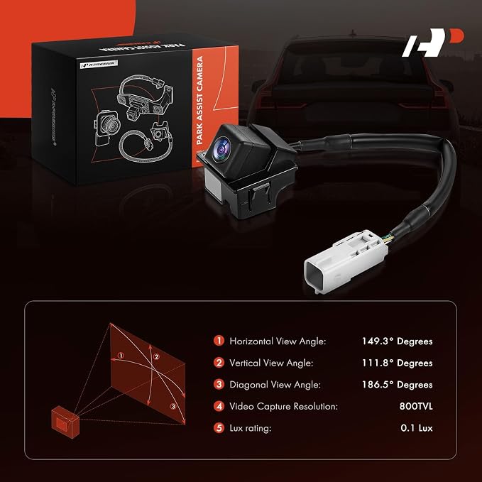 A-Premium Rear View Backup Camera Compatible with Chevrolet | Parking Camera for 2016-2022 Spark