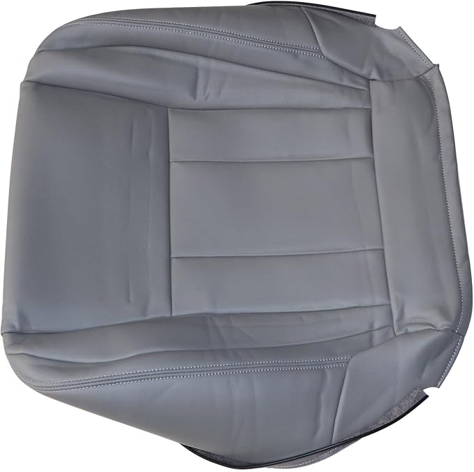 SecosAutoparts Driver & Passenger Side Bottom Leather Seat Cover & Foam Cushion Compatible with Toyota 4Runner 1996 1997 1998 2000 2001 Gray