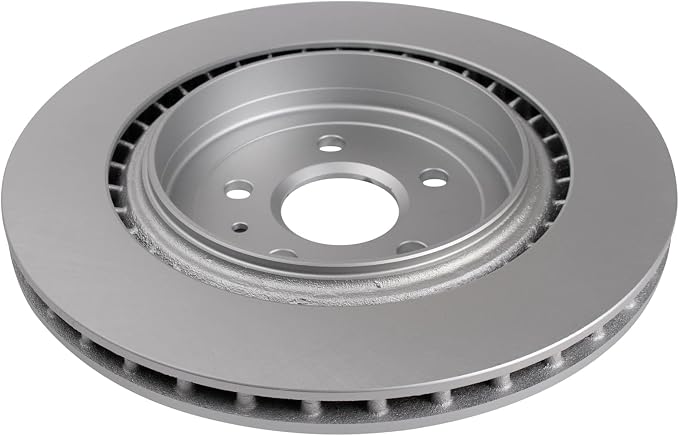 TRQ Rear Brake Rotor Set G Coated Vented Compatible with 2009-2019 Cadillac CTS 2010-2022 Chevrolet Camaro