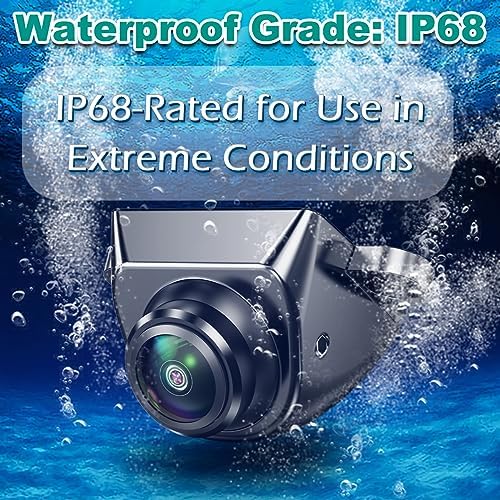 GreenYi AHD Monitor Camera Set, 800x480 HD TFT Monitor + Universal AHD 1080P Rear Front Side View Camera with Adjustable Fisheye Lens