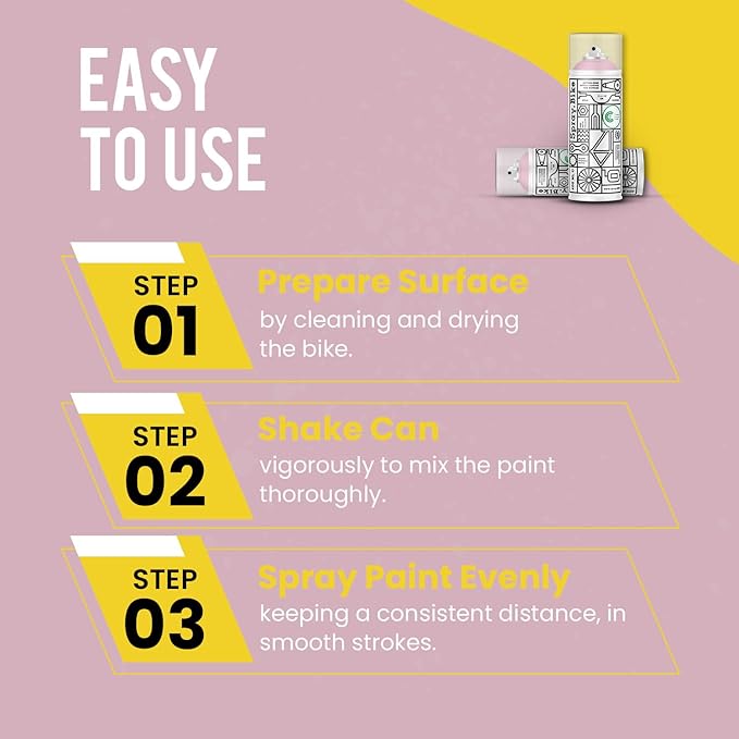 Spray.Bike Spray Paint - Superbe | Designed Mainly for Bicycles | Multi-Use Acrylic Spray Paint for Metal, Plastic | High Coverage Bike Paint, 400ml