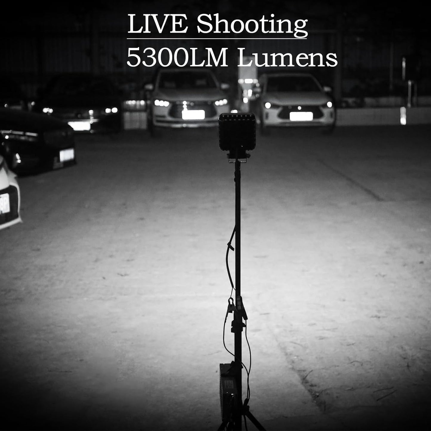 4.3" 12V LED Flood Lights 46W, 24 Volt Work Lights for Heavy Equipment Tractor Excavator Dump Truck 5300LM Waterproof, Vehicle Utility Flood UTV ATV, 2PCS