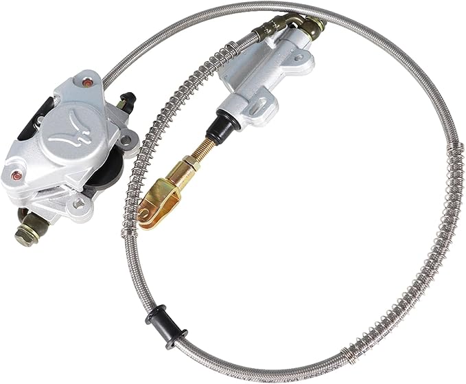 GXYWADY 32 Go Kart Rear Axle Kit with Shaft + Hub + Chain + Brake Master Cylinder Replacement for Go Kart ATV
