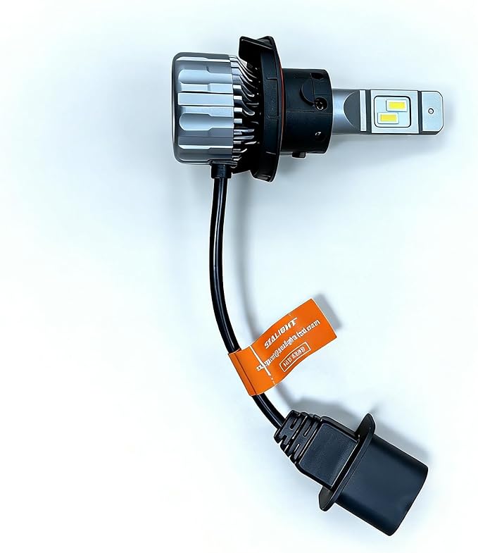 SEALIGHT H13 Bulbs, 46000LM 800% Brighter 6500K Cool White H13 Bulbs with Fan, 60000H Lifespan, 1:1 Mini Size Fog Light, Pack of 2