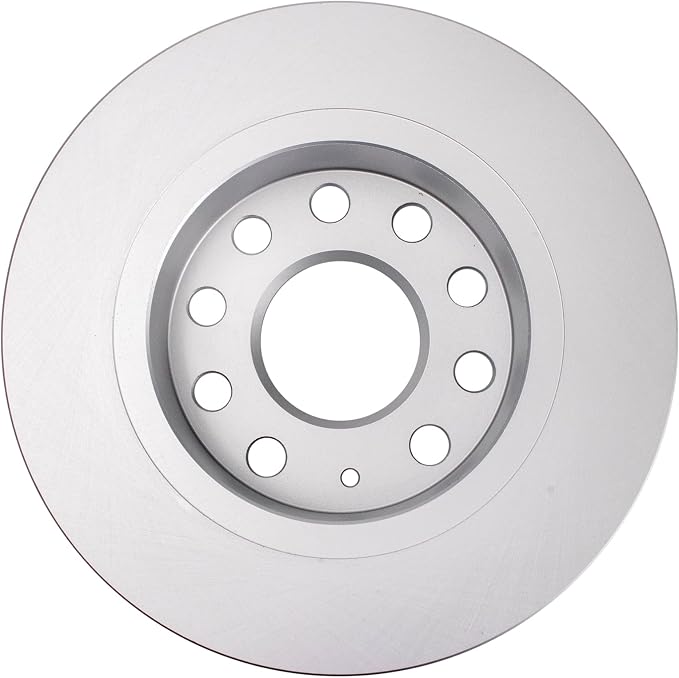 TRQ Rear Brake Rotor Set G Coated Solid Compatible with 2010-2013 Audi A3 2011-2013 A3 Quattro 2013-2019 Volkswagen Beetle 2009-2013 Eos 2011-2018 Jetta 2015 Golf SportWagen