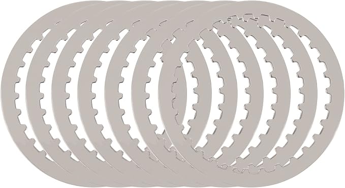 AHL Motorcycle Yellow Clutch Plates & Steel Friction Plate For Harley XL883 2004-2008 XL1200 1200X48 SPORTSTER 1991-2011; Bad Boy FXSTSB Dyna Glide Electra OEM:37911-90 307-30-10011 8146-0100
