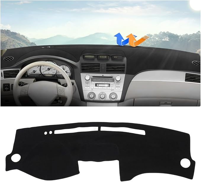 Autorder Dashboard Cover Mat for Toyota Solara 2004-2008 Accessories Dash Cover Upgrade Flannel Dash Mat Sunshade Glare UV Rays Protector (with Cutout for Climate Sensor and Light Sensor)
