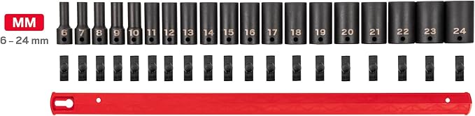 TEKTON 3/8 Inch Drive Impact Socket Set, 19-Piece | SID91119