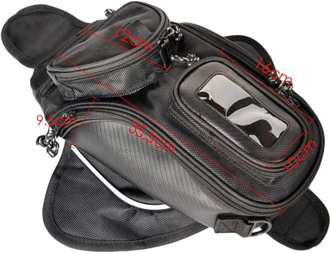 Motorcycle Bicycle Strong Magnet Tank Bag Navigation Bag Portable Storage Transparent Touch Screen Waterproof Storage Bag