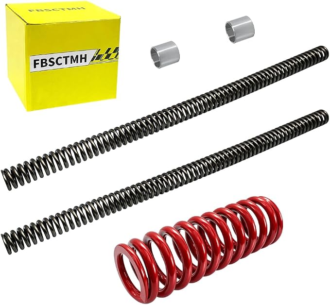 Front Fork Springs & Rear shock Spring Kit Compatible with Honda CRF110F 2019-2026 Replace Part # 51401-KYK-D01