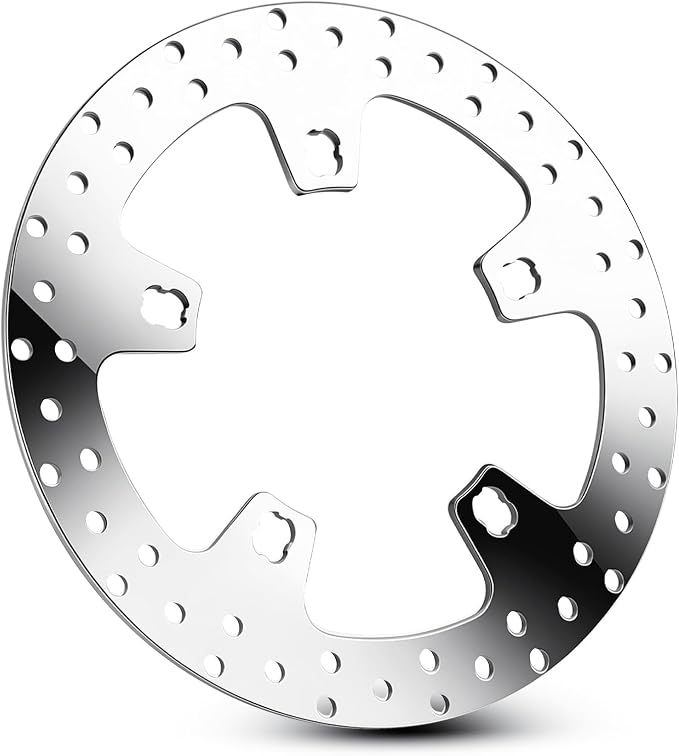 11.8" Polished Front Brake Rotor for Harley Touring 2015-2022 | Fits 15-22 Road King FLHR, 14-22 Street Glide FLHX, 15-20 Electra & Road Glide, Stainless Steel Disc Replacement, 1 PC