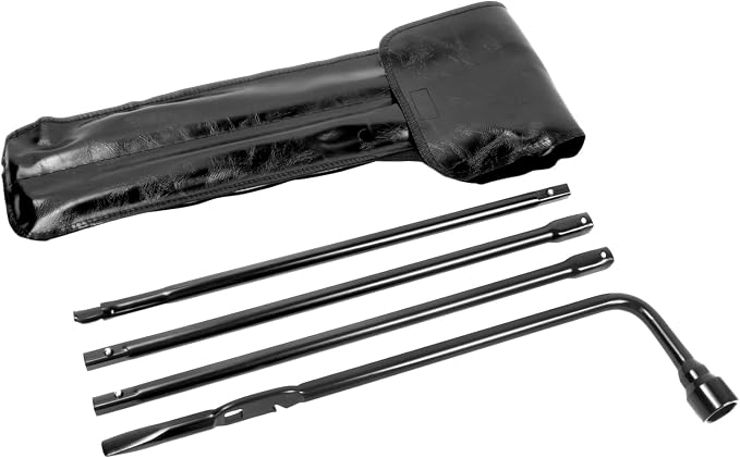 Spare Tire Tool Kit with Spare Tire Jack Handle and Wheel Lug Wrench Compatible with 1999-2019 Silverado Tahoe Avalanche Suburban Sierra Yukon 02-18 Escalade