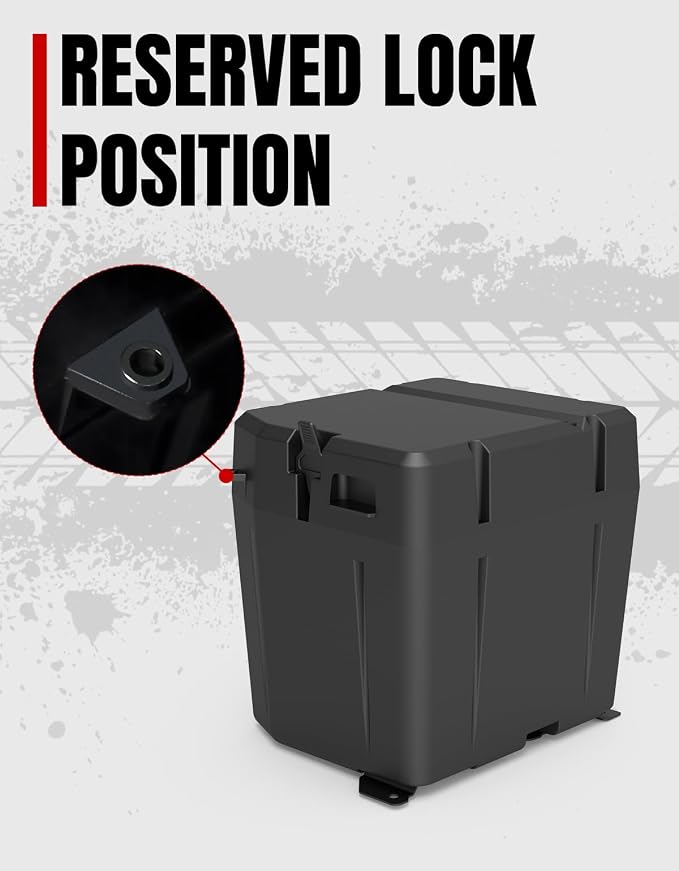 A & UTV PRO Under Seat Dry Storage Box for Polaris Ranger XP 1000, Waterproof (Fit Door) Lockable Storage Boxes Compatible with 2018-2025 Ranger XP 1000, Replace OEM #2882910 (Lock Not Included)