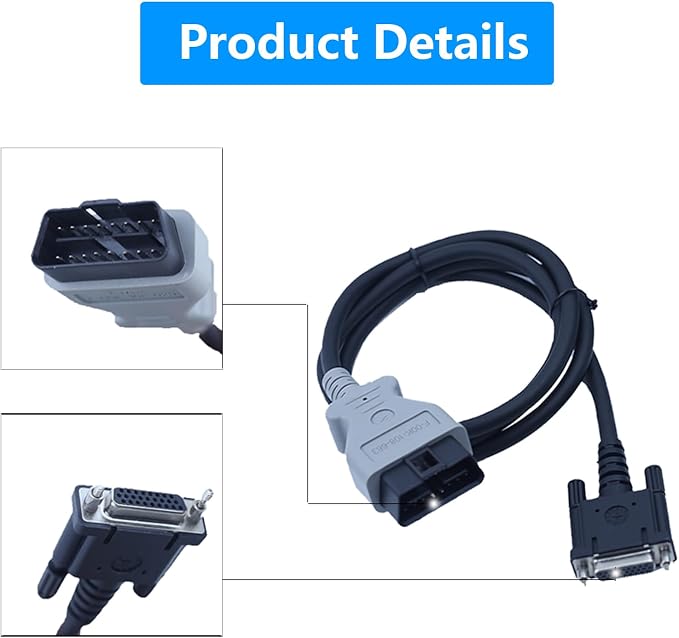 OBD2 Main Test Cable for GM MDI 2 / MDI II Diagnostic Tool – Replaces F-00K-108-663 1699200142 EL-52100-1– DLC Cable Compatible with GM Scanner