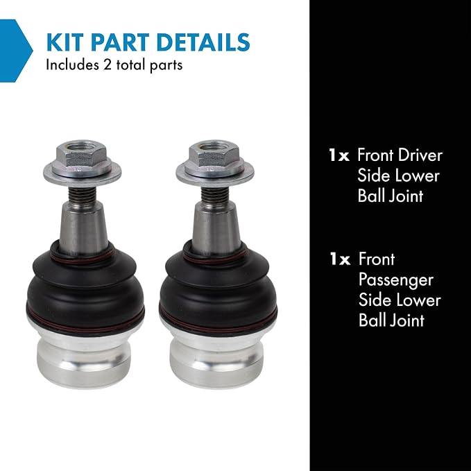TRQ Front Lower Ball Joint Set Compatible with 2019-2021 Audi A8 Quattro 2019 e-tron Quattro 2020 e-tron Sportback 2017-2022 Q7 Q8 RS Q8 S8 2020-2021 SQ7 SQ8