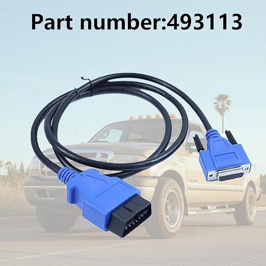 【2026 Updated】 493113 OBD2 Diagnostic Cable 16-Pin Adapter Compatible with Nexiq USB Link 2 & 3 for J1962 Vehicles - Fits Ford GM Dodge Volvo Mack Isuzu Hino and More