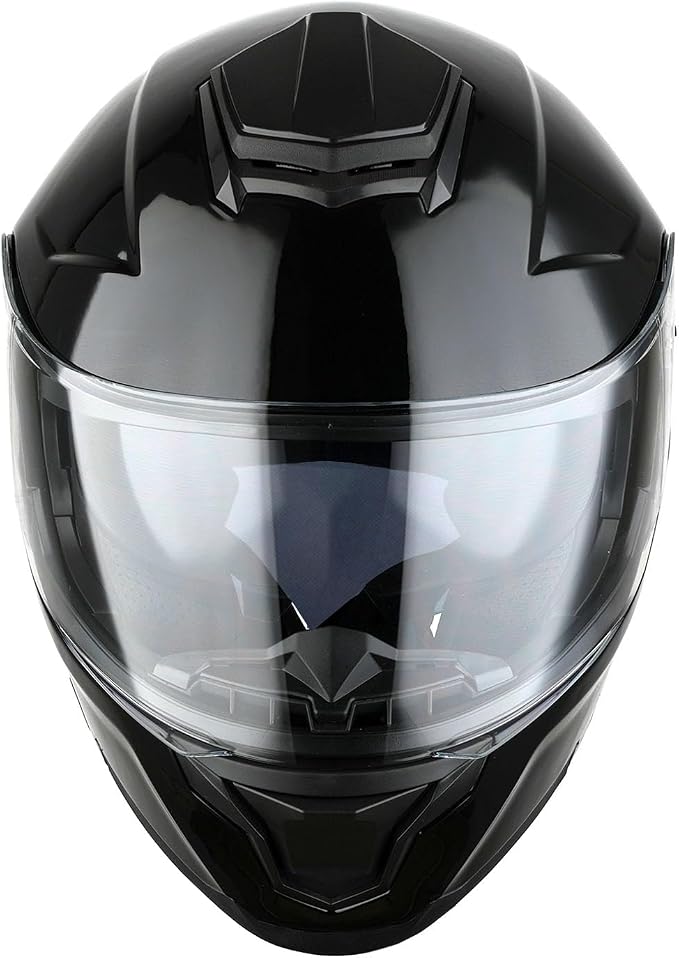 1Storm Motorcycle Street Bike Modular/Flip up Dual Visor Sun Shield Full Face Helmet HJK920