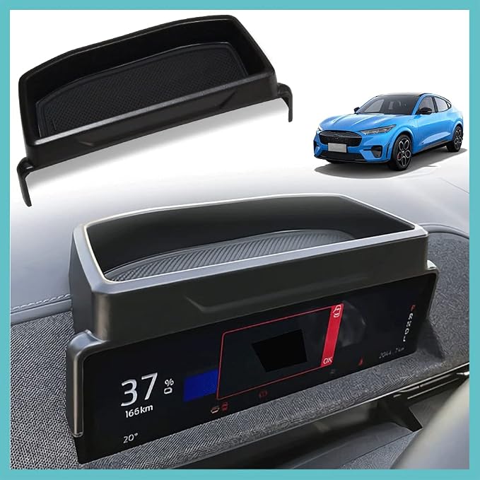 BestEvMod Compatible with Mach E Center Console Dash Storage Box Tray Organizer Sunglasses Compatible with Mustang Mach-E Interior 2021-2024 2025