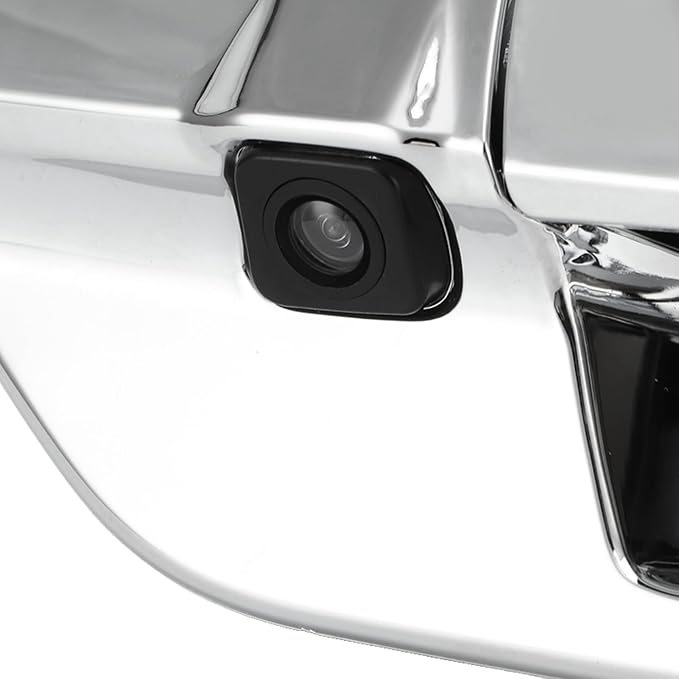 Car Trunk Handle Color Backup Camera Wide Angles Reverse Rear View for Safe Driving (Silver)