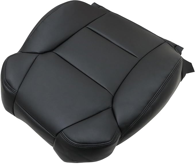 Driver & Passenger Side Bottom & Top Lean Back Leather Seat Cover Black Compatible with Acura MDX 2007 2008 2009 2010 2011 2012