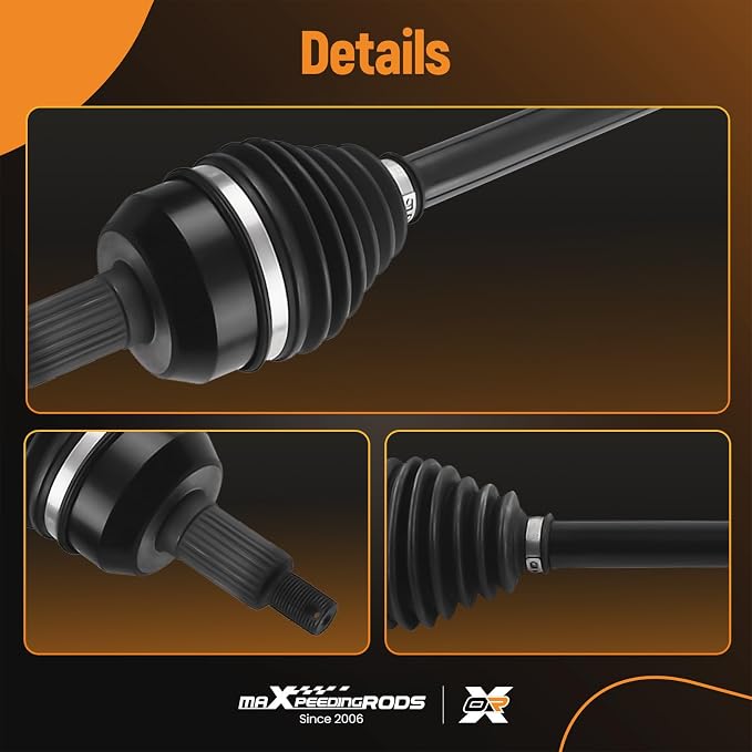 maXpeedingrods Rear CV Axle Drive Shaft for Polaris RZR 4 900 (EPS), ATV for 1000 General 2016-2019, Replace# 1333081 | 1333947 | 1333263 | PO-381