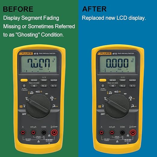 BENET Display 2065213 Replacement for FLUKE 87V, 88V, 83V Digital Multimeter Green,Black