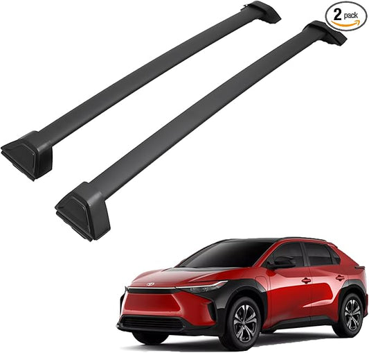Roof Rack Cross Bars for 2023 2024 2025 2026 Toyota BZ4X BZ/Subaru Solterra with Roof Rails, Aluminum Crossbar Luggage Rack for Rooftop Cargo Carrier Bag Kayak Canoe Bike Snowboard Skiboard