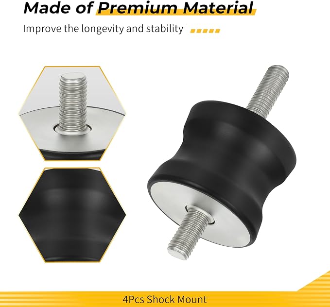 M MATI 4Pcs Shock Mount for Multiquip MVC80VH/VHW MVC-64VH/VHW MVC70E/EW MVC82VH/VHW 939010254