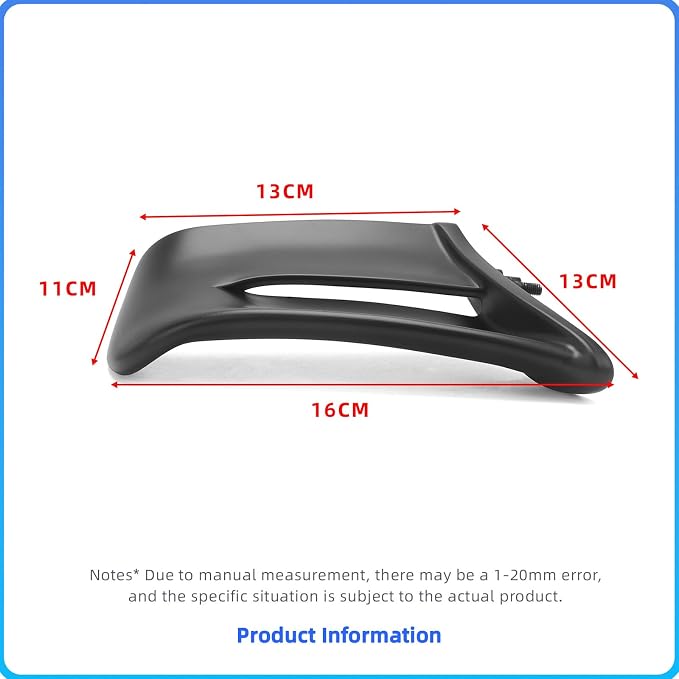 for Panigale Accessories Motorcycle Fairing Wind Fin Air Deflector Red Side Spoiler Wing for Ducati Panigale V4 V4S 2022-2024, Motorcycle Body Work Fairing Kits (Glossy Red)