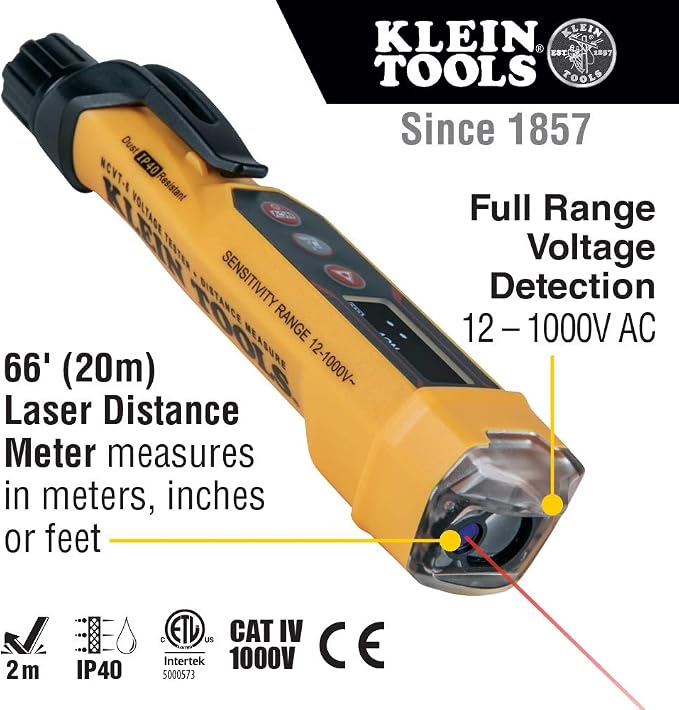 Klein Tools NCVT-6 Non-Contact Volt Tester + Klein Tools Circuit Breaker Finder Tool Kit
