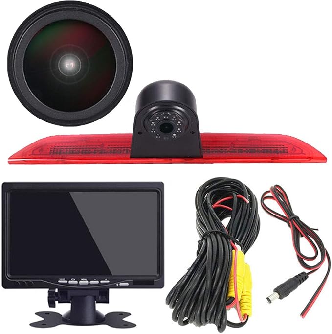 Super HD 1280x720 Pixel 3rd Brake Light Reversing car Camera Brake lamp Parking for Ford Transit Tourneo Custom Jumbo Kasten V363 F150 F250 F350 V636 MK8 Third MPV ++7" car Reverse Monitor Waterproof
